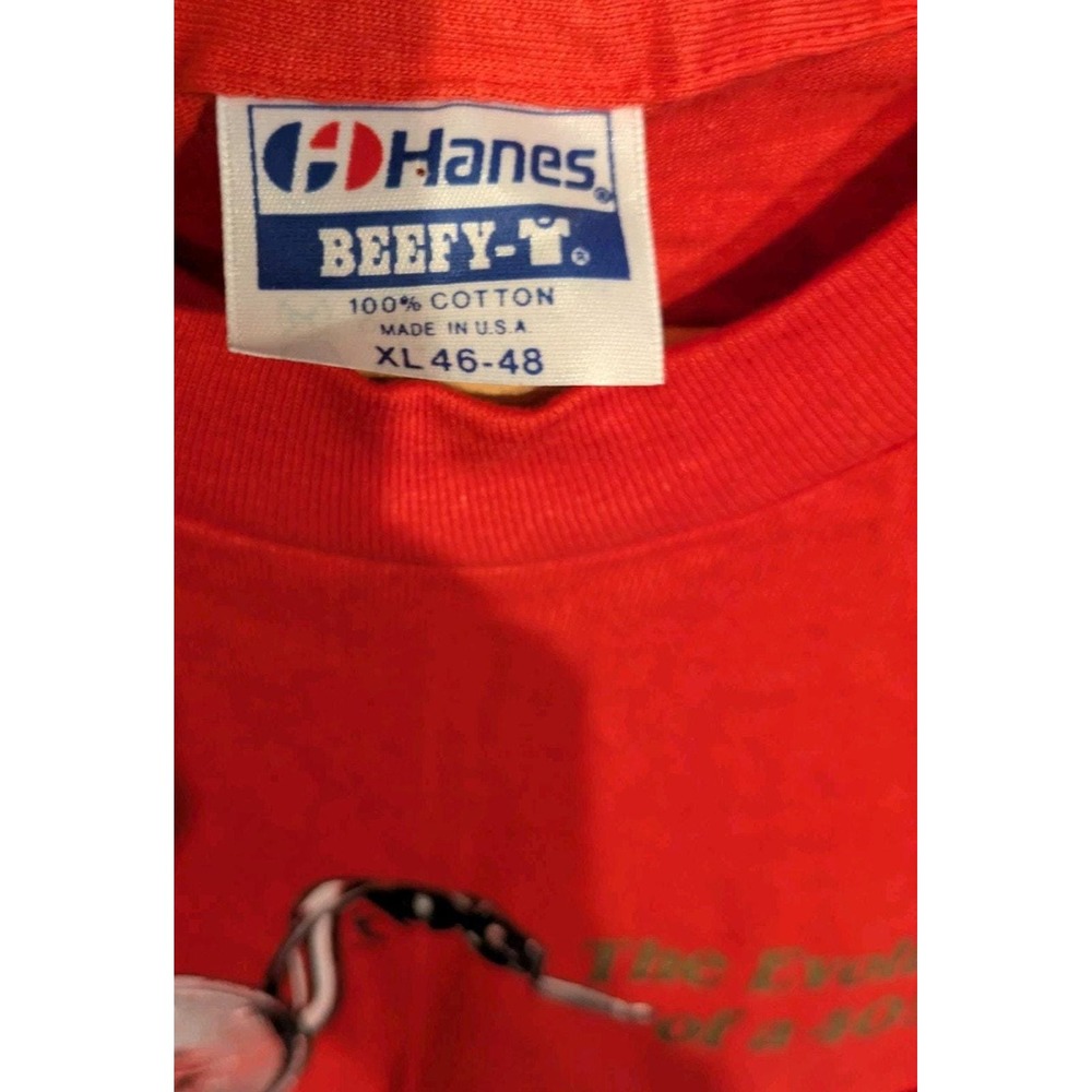 Vintage 90s Harley Davidson The Springer Red 3D Emblem Single Stitch XL Oklahoma - Picture 6 of 6